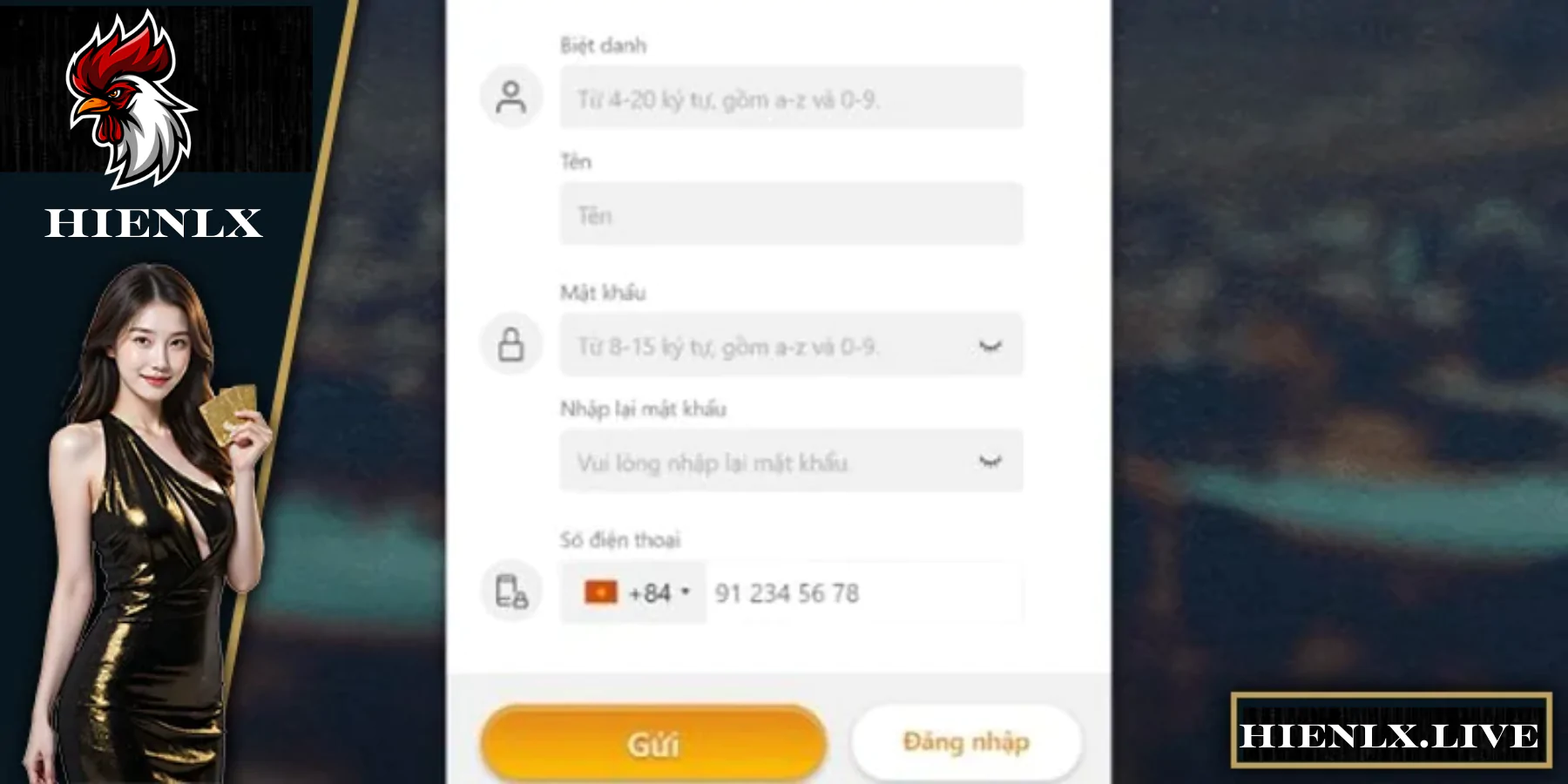 Hướng dẫn đăng ký và bắt đầu chơi tại HIENLX